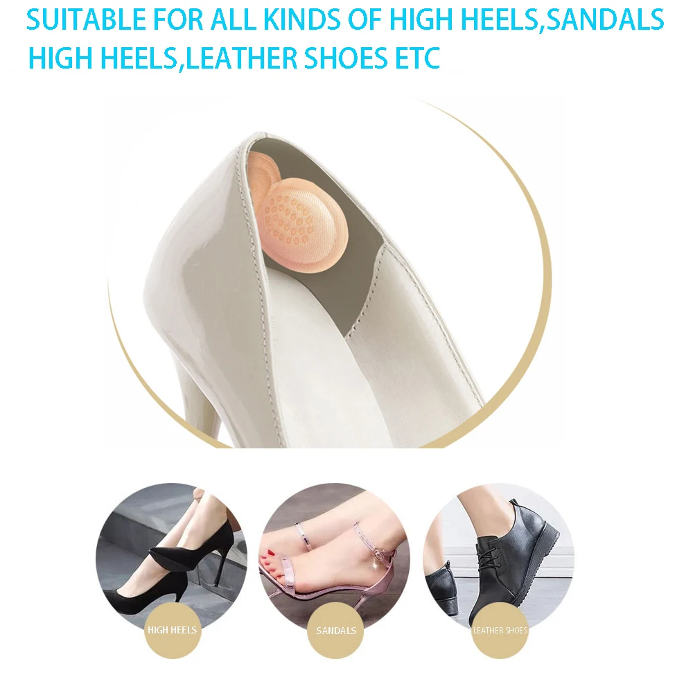 1pair High Heel Insoles Butterfly Heel Liner Grips Protector Sticker Heel Pad Foot Care Inserts Cushion Shoe Accessories 3mm/6mm images - 3