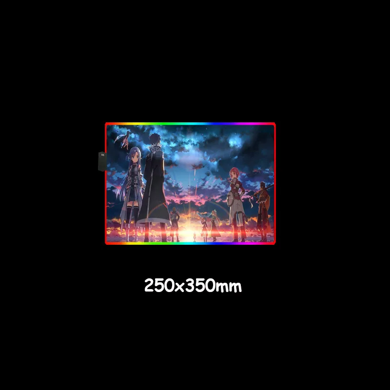 Коврик для мыши XGZ с изображением меча онлайн светящийся цветной коврик стола