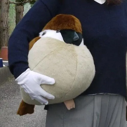 Коричневый Животное Peluche Juguetes птица воробьи плюшевые игрушки мягкие куклы воробьи подушки детские игрушки Brinquedos подарок на день рождения - Цвет: Коричневый