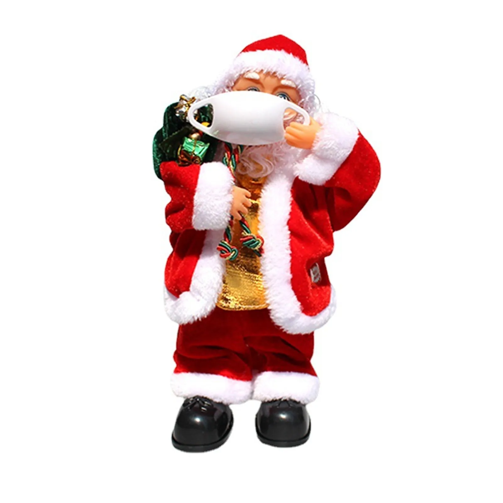Рождественская электрическая игрушка Санта-Клауса динамичная музыка украшение