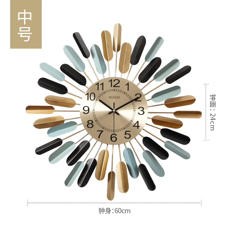 

American Style Wall Clock Modern Design Silent Large Luxury Creative Wall Clock Mechanism Horloge Murale Home Decoration DG50WC