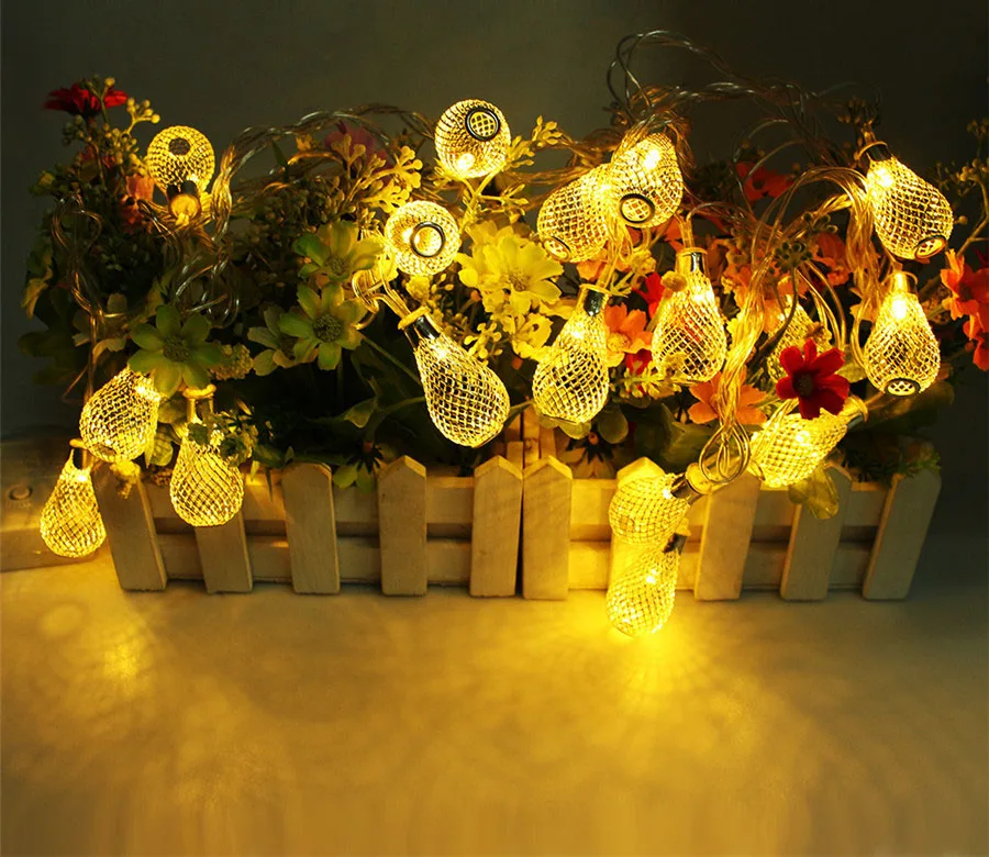 СВЕТОДИОДНАЯ Гирлянда KHLITEC 4 м 20 шт. металлический подвесной светильник