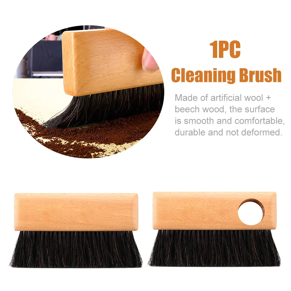 Accessories Durable Desktop Easy Use Soft Bristle Cleaning Brush Coffee Bar Portable Multifunctional Wooden Handle Hand Tool | Дом и сад