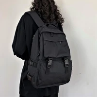 new fashion lady student nylon shoulder schoolbag black backpack bookbag backpacks women large capacity backpack
