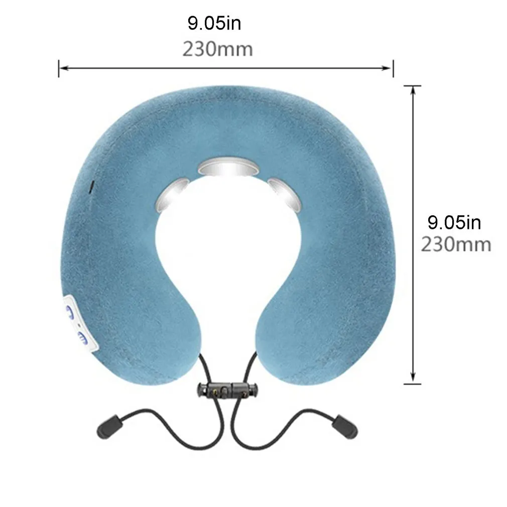 

Neck Massager Electric U-Shape Travel Pillow Portable Neck Pillow Smart Magnetic Pulse Heated Neck Shoulder Massager