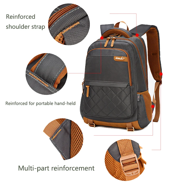 

backpacks school bag for boys teenager Oxford Large capacity solid teen schoolbag student College bagpack men bookbags big