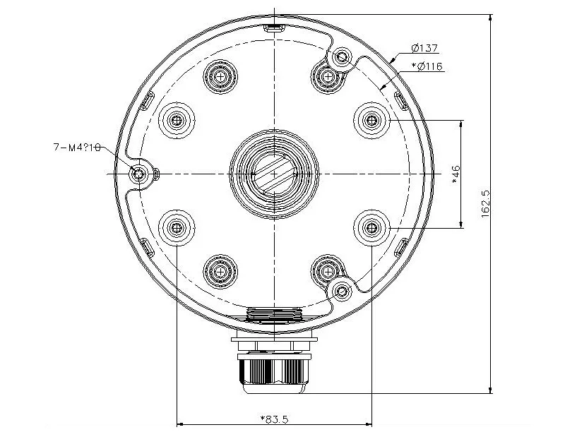 Распределительная коробка из алюминиевого сплава DS-1280ZJ-DM21 аксессуары кронштейн