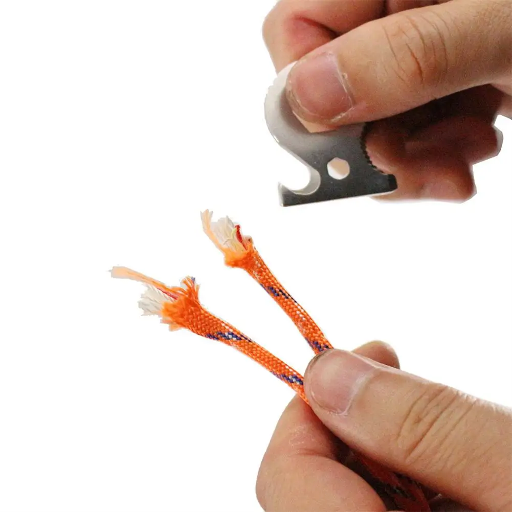 

Stainless Steel Multifunctional Flint Scraper Umbrella Rope Bracelet Accessory Outdoor Portable Survival Tool