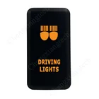 12 В оранжевые светодиодные фары дальнего света для Toyota Landcruiser Hilux FJ Cruiser Tacoma Fortuner 4runner Highlander, замена нажимного переключателя