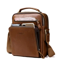 first layer cowhide mens business one shoulder bag casual messenger bag fashion trend genuine leather cozy crossbody handbag