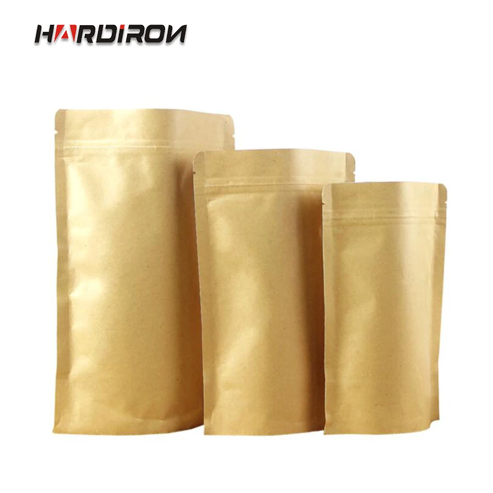 Желтая крафт бумага HARDIRON 0 28 мм встроенная алюминиевая фольга застежка молния