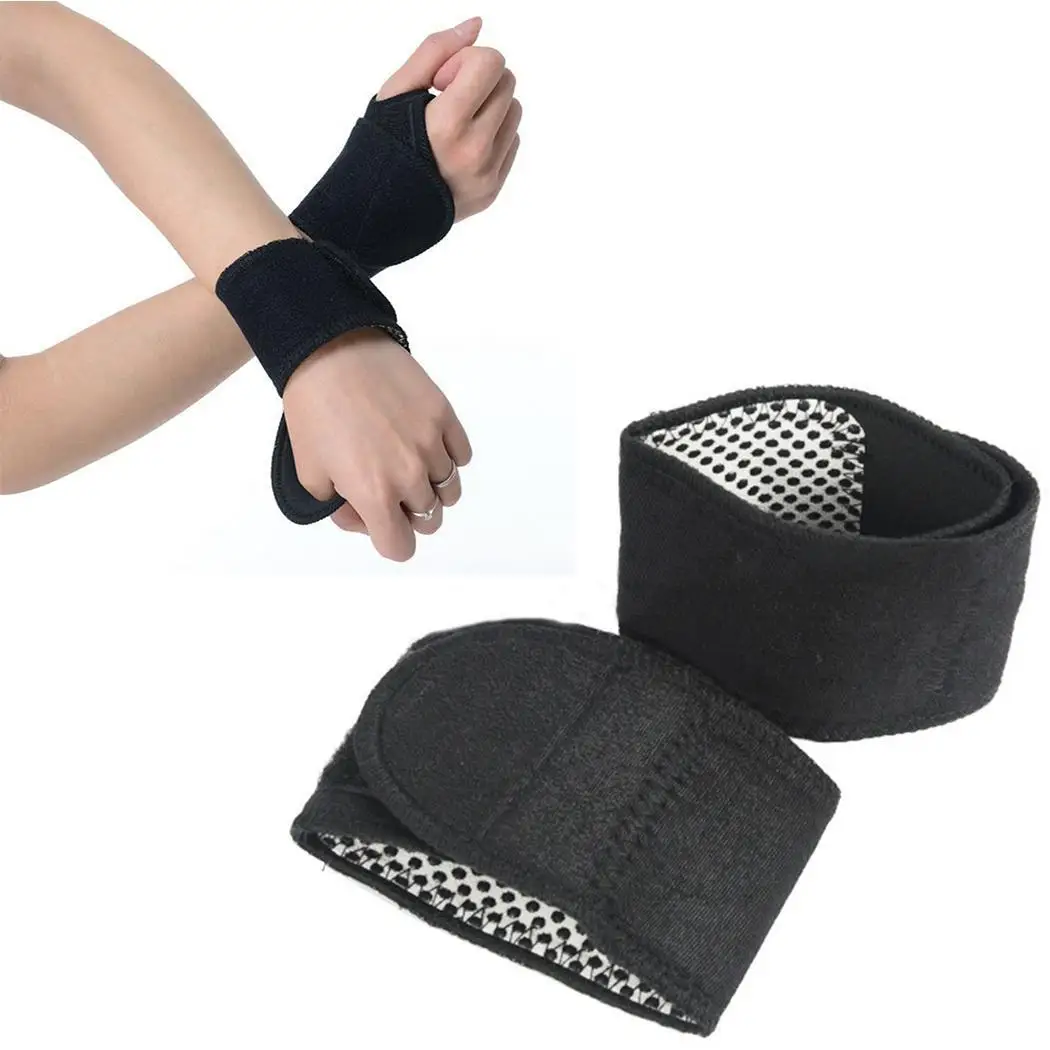 Самоклеящаяся Магнитная терапия самостоятельно согревающий Браслет спортивная