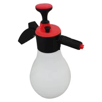 2l hand held car wash foam sprayer bottle with nozzle durable portable manual pressurized for window watering gardening