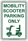 Автомобильная парковочная табличка для самоката, только с графическим оповещением об опасности, Алюминиевый металлический жестяной знак 12x18 дюймов