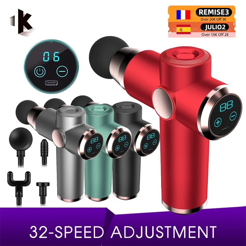 Электрический массажер для мышц высокоскоростной вибромассажер с 32 передачами