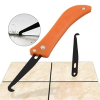 1pc professional ceramic tile gap hook knife foldable tile gap cleaning tool blade wall tile to remove old grout floor hand tool