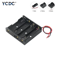 diy new 1 2 3 4 8 slots aa battery case box aa hr6 lr6 battery holder storage case with lead wire bateria protection container