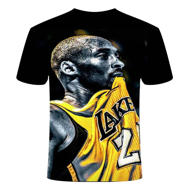 

2021 Latest Kobe Basketball Printed T-shirt 3d Men's And Women's Summer Short-sleeved T-shirt Tops T-shirts For Boys And Girls