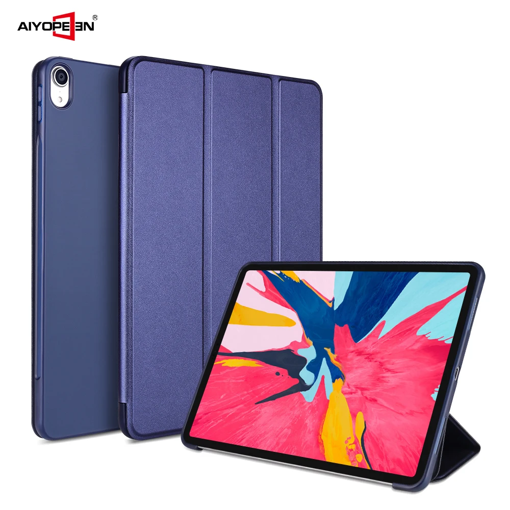 Умный чехол для iPad Pro 11 чехол, Aiyopeen Магнитный чехол из искусственной кожи с откидной крышкой Мягкий ТПУ чехол для iPad Pro 11 дюймов Чехол