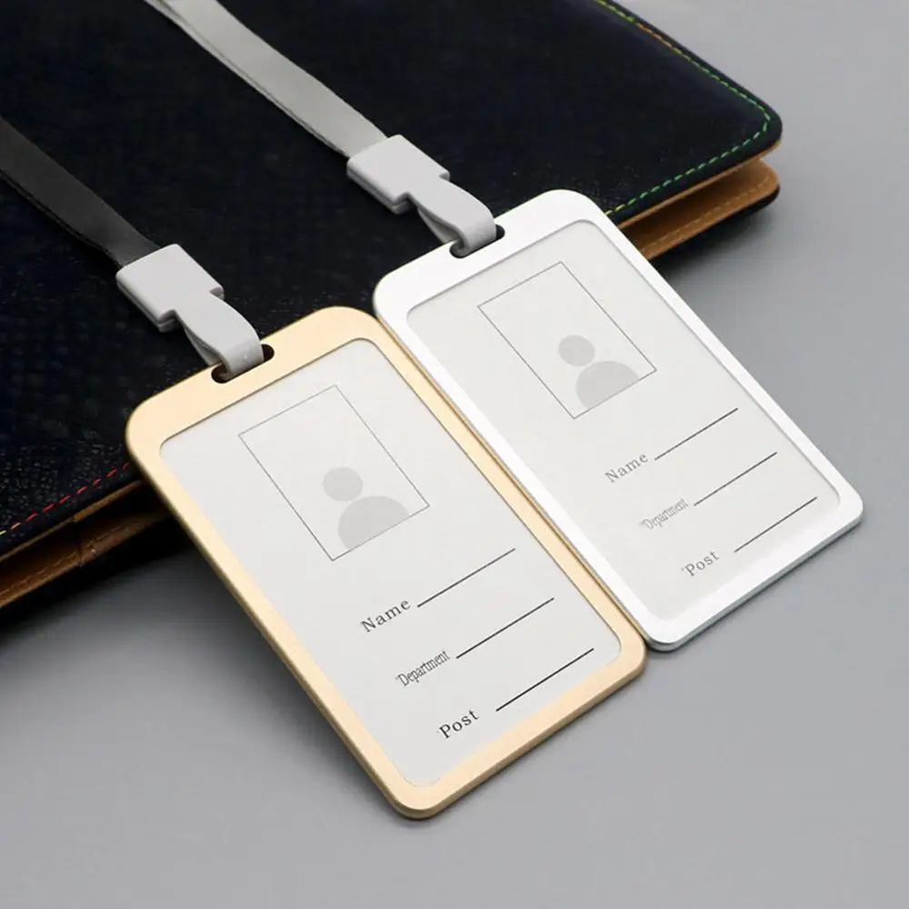 1 шт. металлический держатель для удостоверения личности визитница безопасности