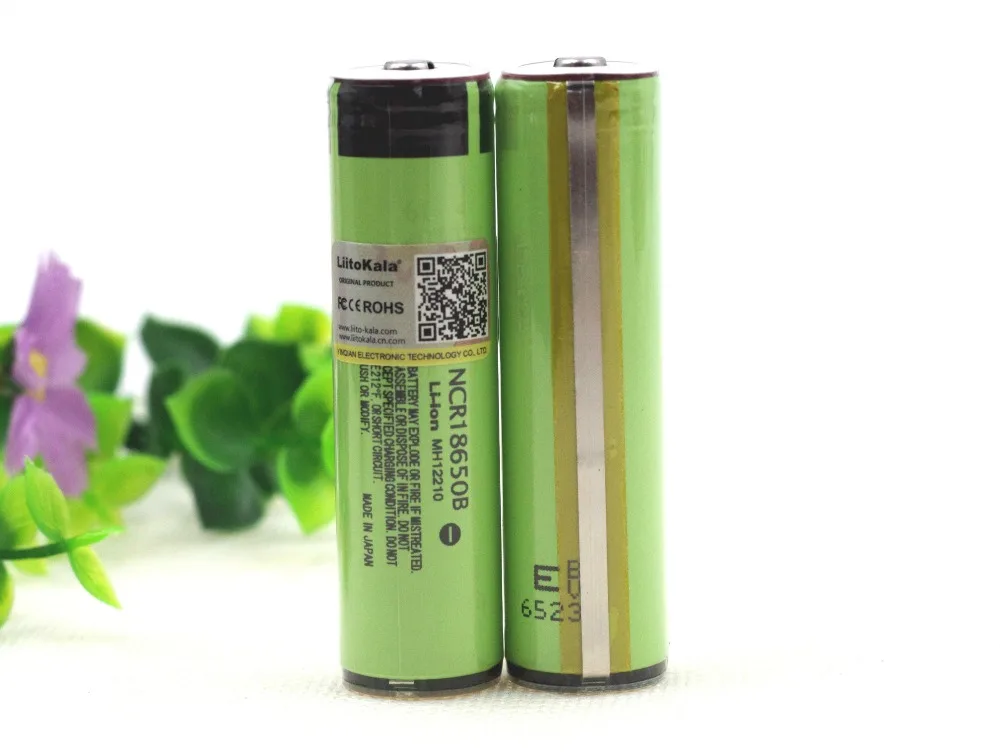 Литий ионный перезаряжаемый аккумулятор Liitokala NCR18650B 18650 3400 мАч 3 7 в 2 шт.|rechargeable