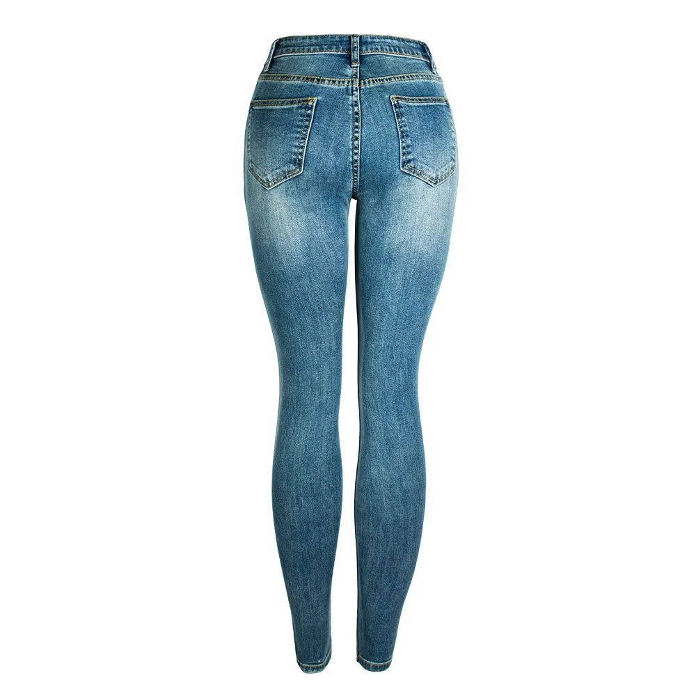 

Net red feet 2021 spring dress thin show high slim jeans pencil pants girl