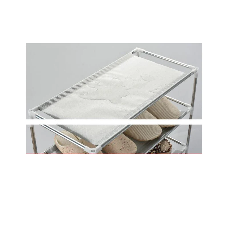 New arrival DIY Non-woven Shoe Display Shelf fashion Galvanized Pipe Storage Cabinet Rack Organizer Assemble | Дом и сад