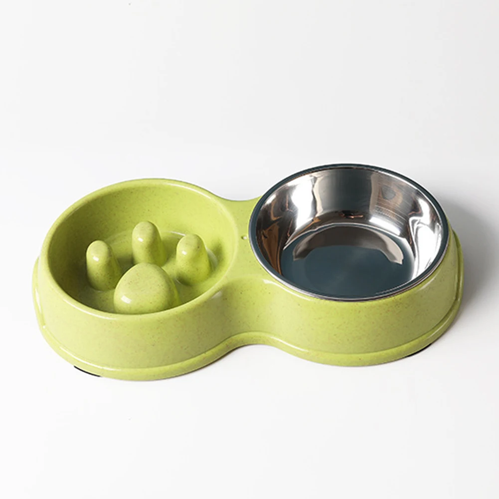 Портативная настольная миска для щенков замедления еды предотвращения ожирения