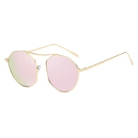 2022 new fashion mirror reflective sunglasses women men cool colorful lens irregular frame casual street shooting shades female