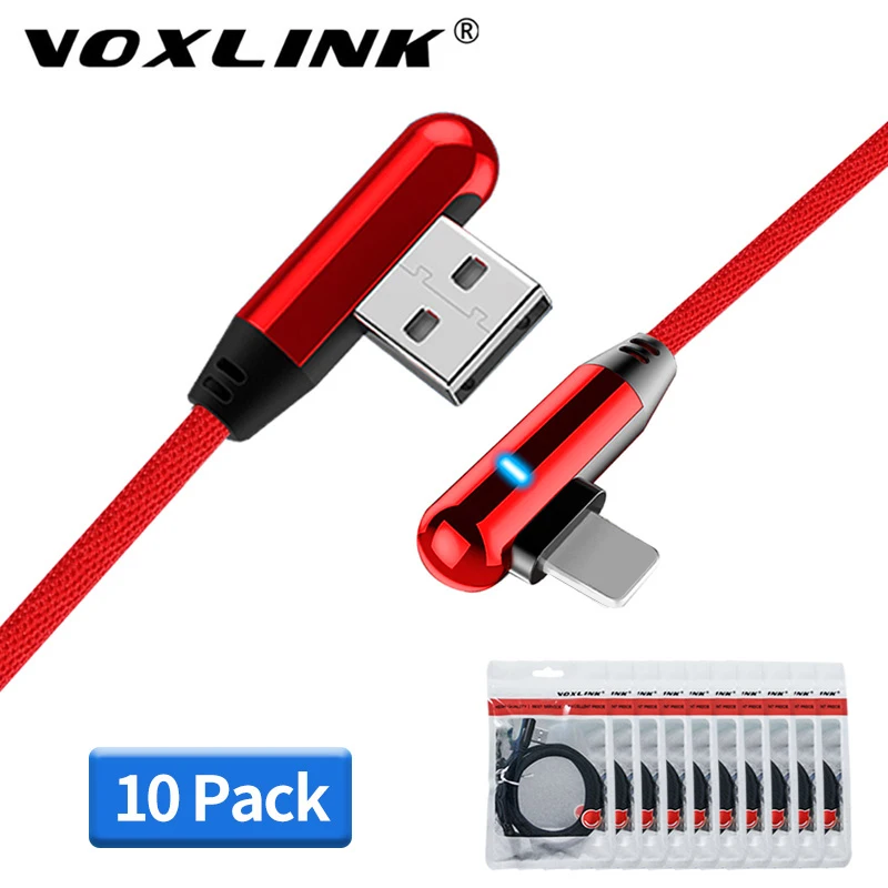 VOXLINK 10 Упаковка 5 в 2 4 A USB кабель для iphone X XS XR Быстрая зарядка синхронизации данных