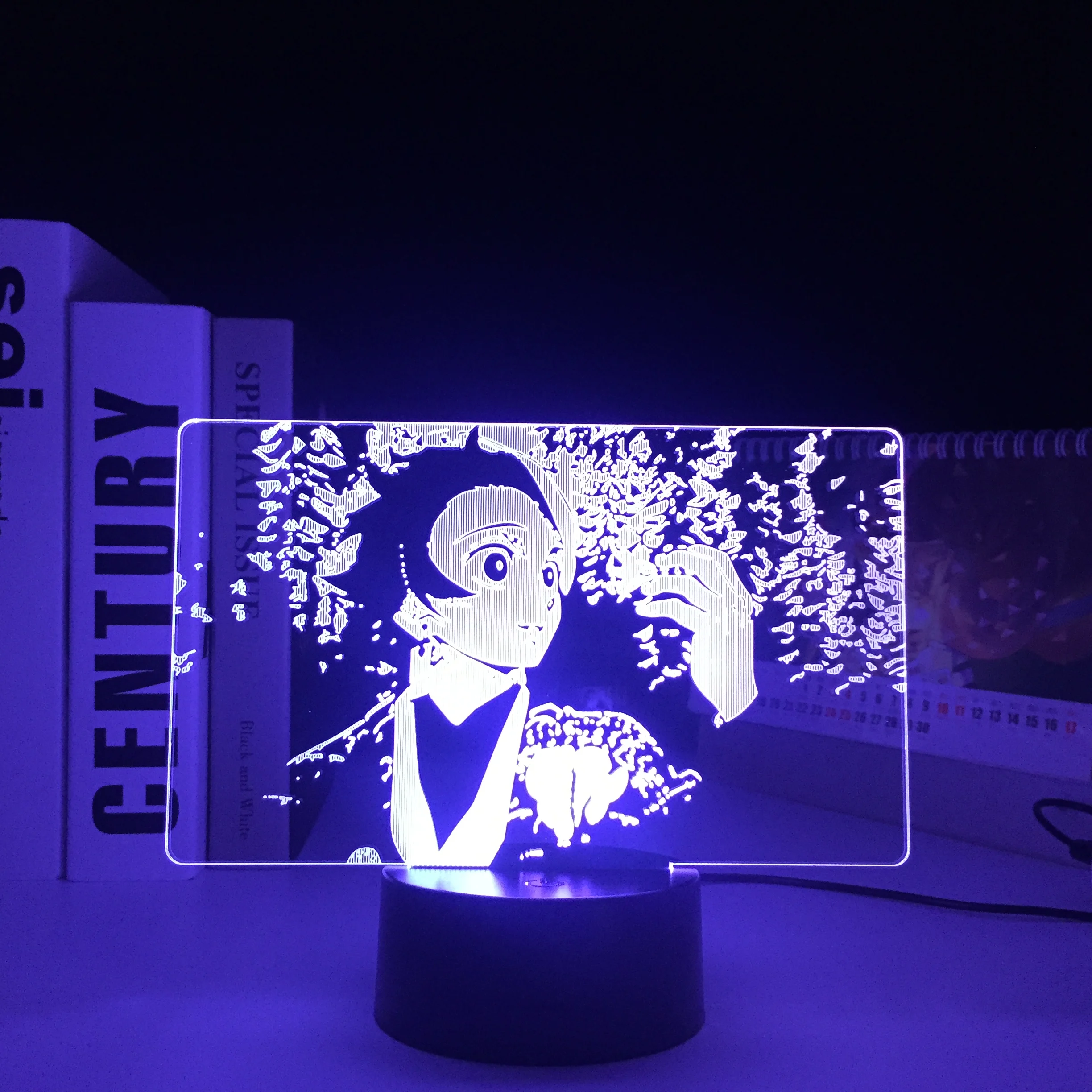 

Demon Slayer Anime Figure Kamado Tanjirou LED Night Light for Bedroom Decor Light Brithday Gift Manga 3D Room Desk Lamp