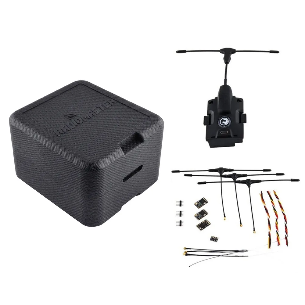 

RadioMaster TX16S MKII Hall Sensor Gimbals OpenTX Transmitter with TBS Crossfire Micro TX V2 Module and Receiver Combo