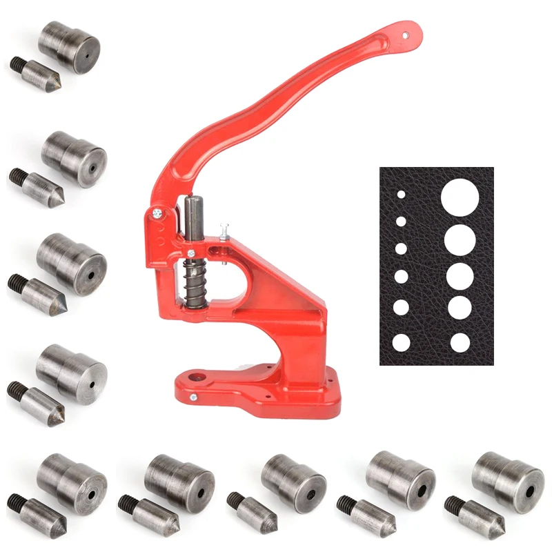 

Manual Buckle Machine Eyelets Clothing Leather Fabric Cloth Punching Manual Machine Punch Mold 2-20mm