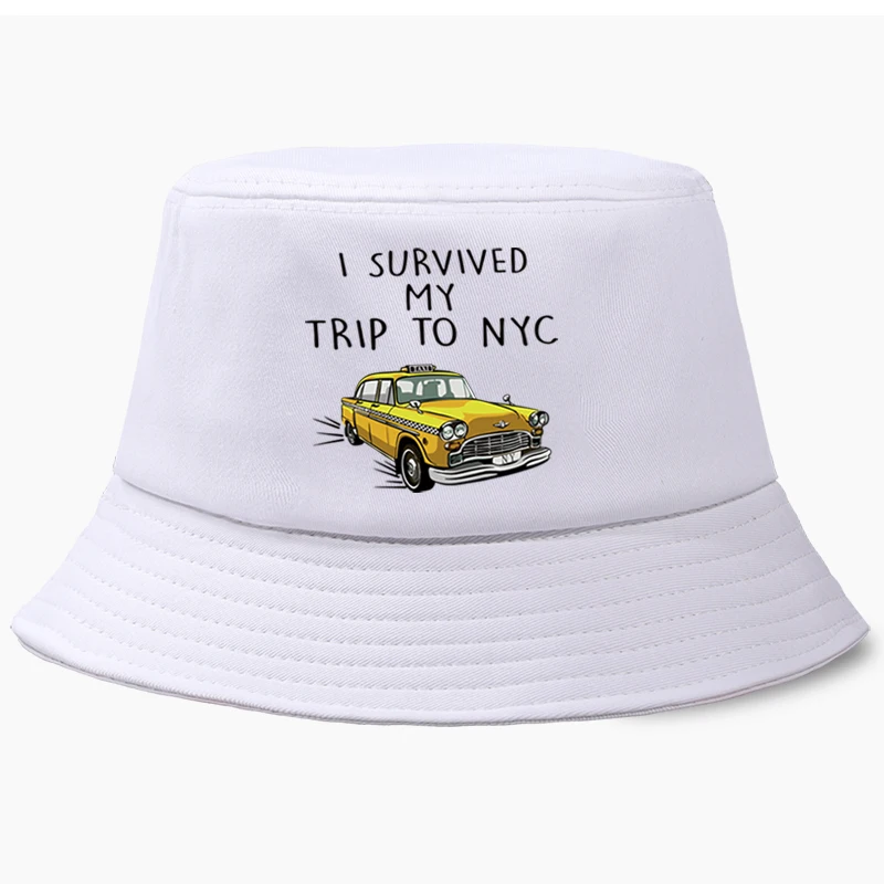 Забавный налог выжил мой визит в Нью Йорк Летняя мужская Панама унисекс Складная