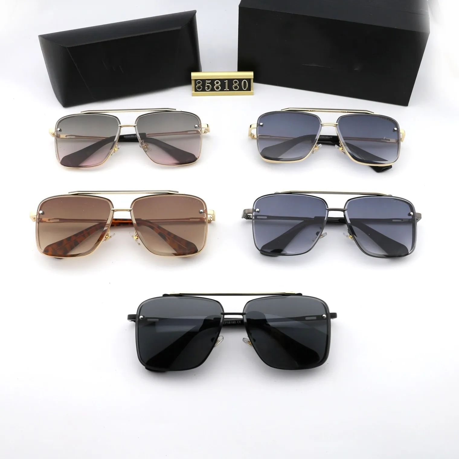 

2021 Fashion Square Sunglasses Women Luxury Brand Big Purple Sun Glasses Female Mirror Shades Ladies Oculos De Sol Feminino