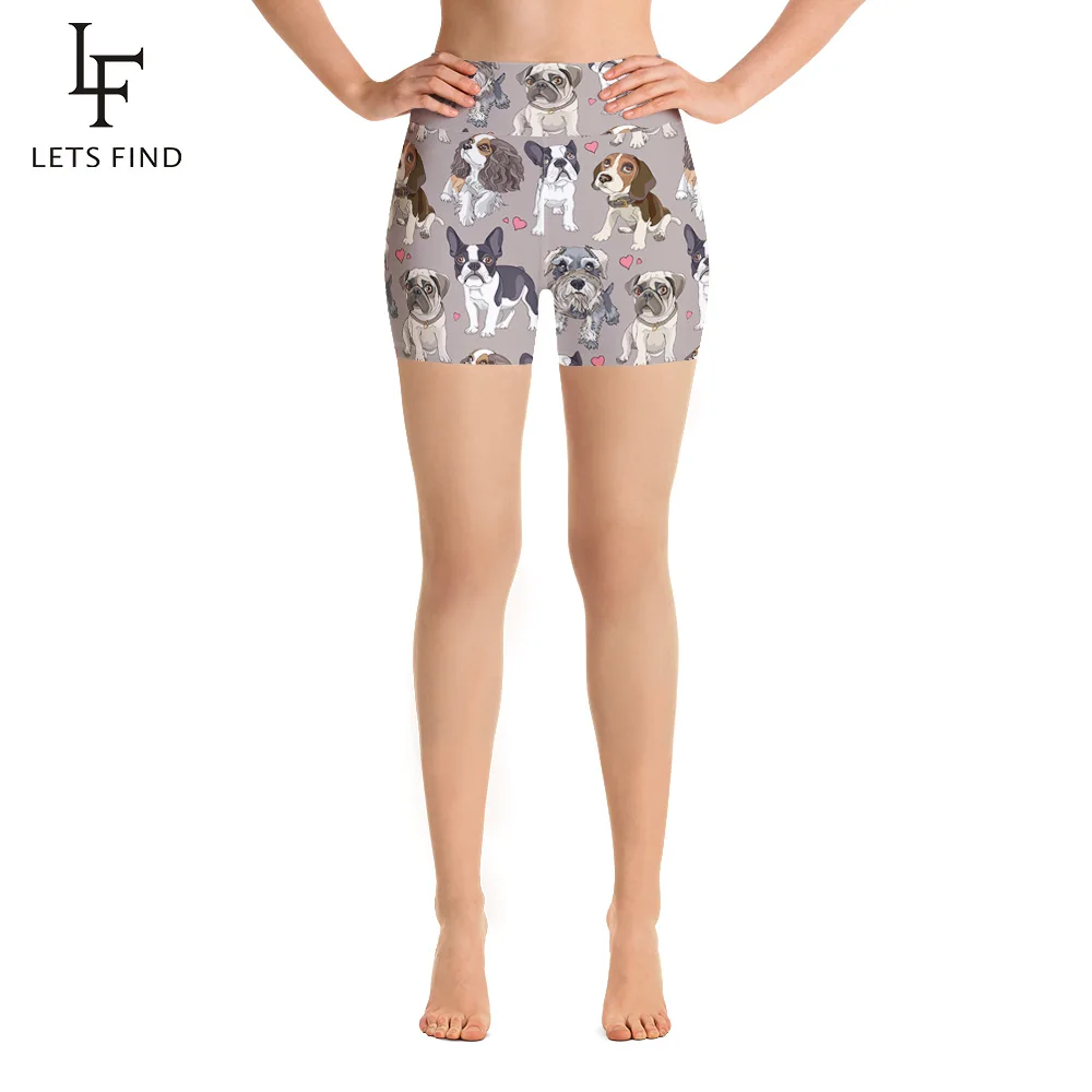 LETSFIND Новая модная Женская высокая талия размера плюс короткие леггинсы 3D