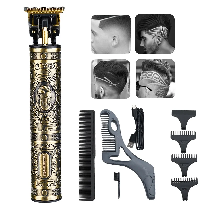 Профессиональный триммер для волос RESUXI машинка стрижки на теле Аккумуляторный