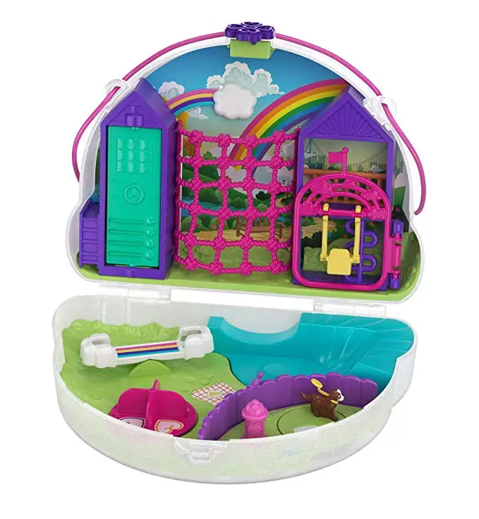 Оригинальные Mattel Polly Pocket Shani Rainbow Dream Girls 8 см игрушки для детей новые Русалка