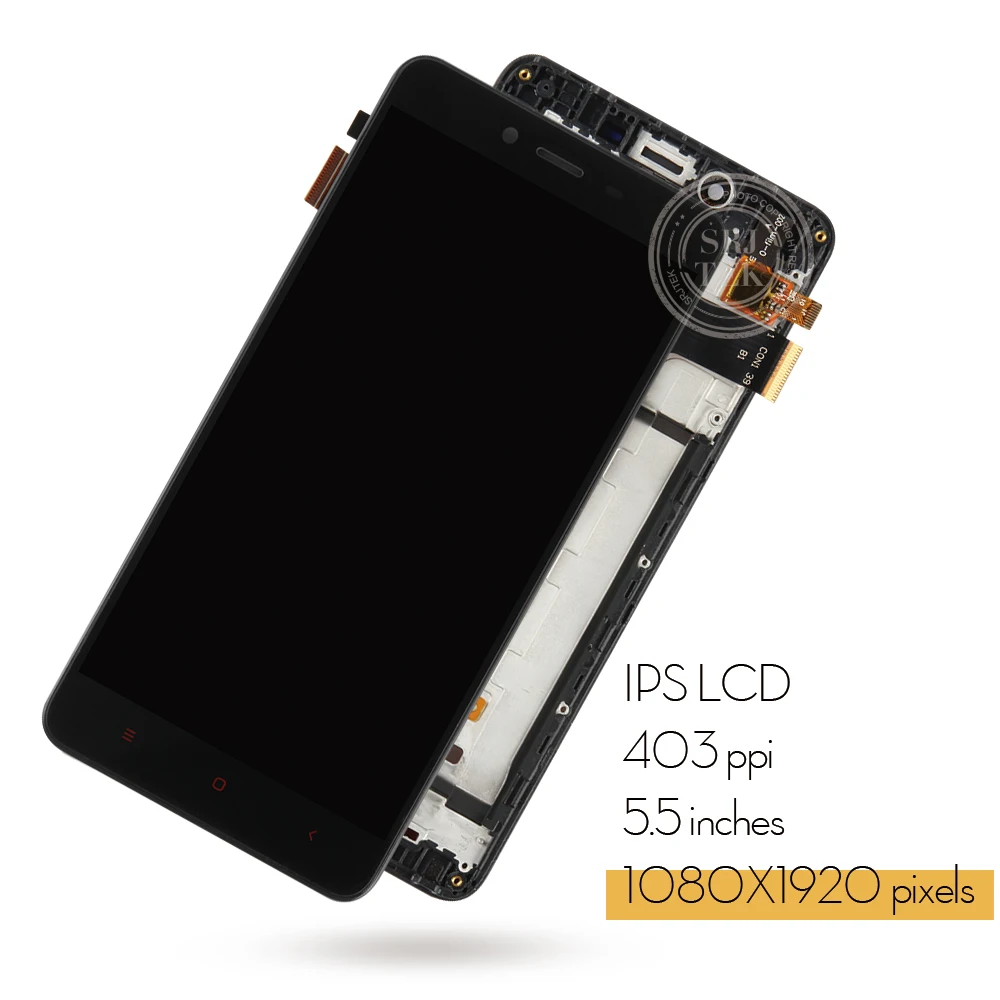 ЖК-матричный сенсорный экран Srjtek для Xiaomi Redmi Note 2 Prime дигитайзер в сборе с рамкой