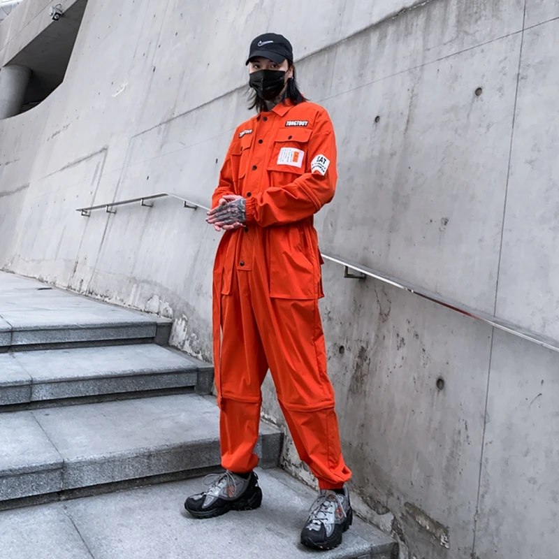 

2021 New Arrival Japan Style Functional Fashion Men's Jogger Jumpsuit Casual Cargo Suit Streetwear