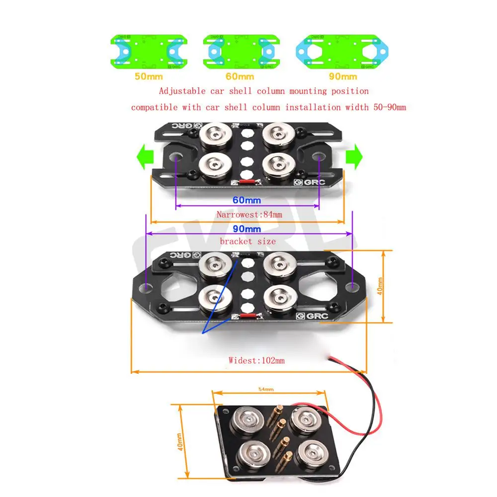 Professional Magnet Power Supply Body Post Universal Car Shell Column For 1:10 Rc Cars Upgrade Parts Accessories | Игрушки и хобби