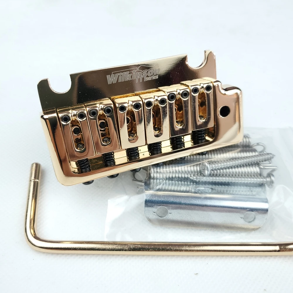 wilkinson 2 post punkt gold doppel schaukel elektrische gitarre tremolo system brücke für strat und suhr gitarre wov08 free global shipping