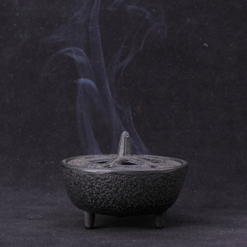 Украшение для дома черный чугунный диффузор в форме лотоса рамка диффузора