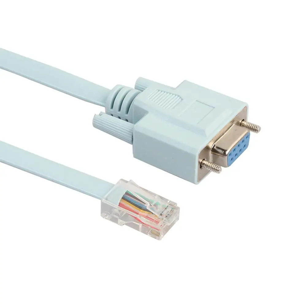 Последовательный кабель для консоли Ethernet 5ft 9Pin DB9 RS232 к RJ45 Cat5 переворот Cisco