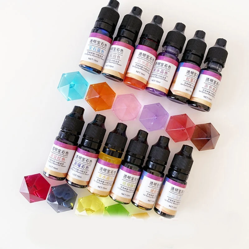 

12 Colors Epoxy Resin Pigment Liquid Resin Colorant Pigment Colorant Dye Crafts