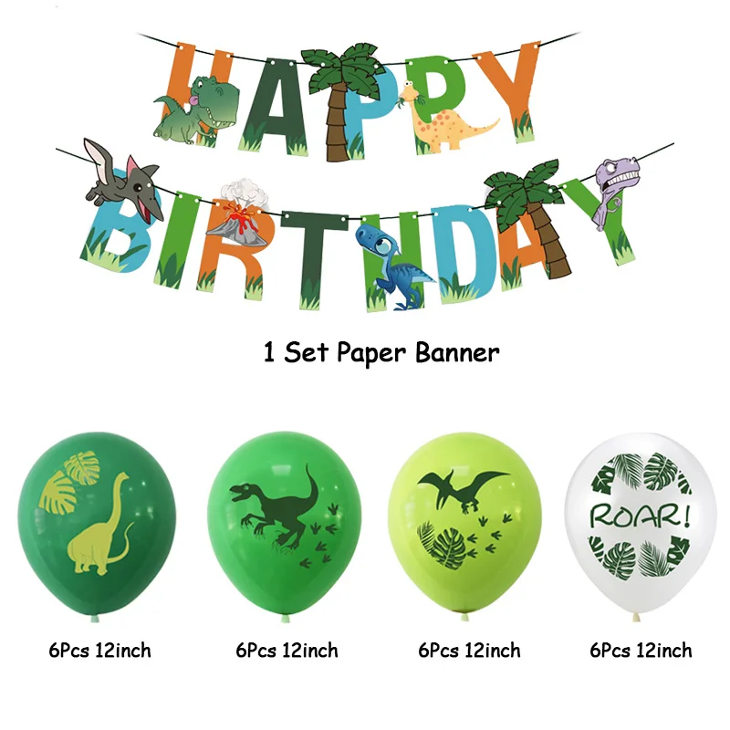 25 шт./компл. декорации на день рождения воздушные шары баннеры Дракон из латекса