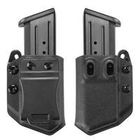 tactical universal 9mm 45ca double single stack magazine pouch iwbowb for glock 21 29 sig p220 mag holster case for airsoft