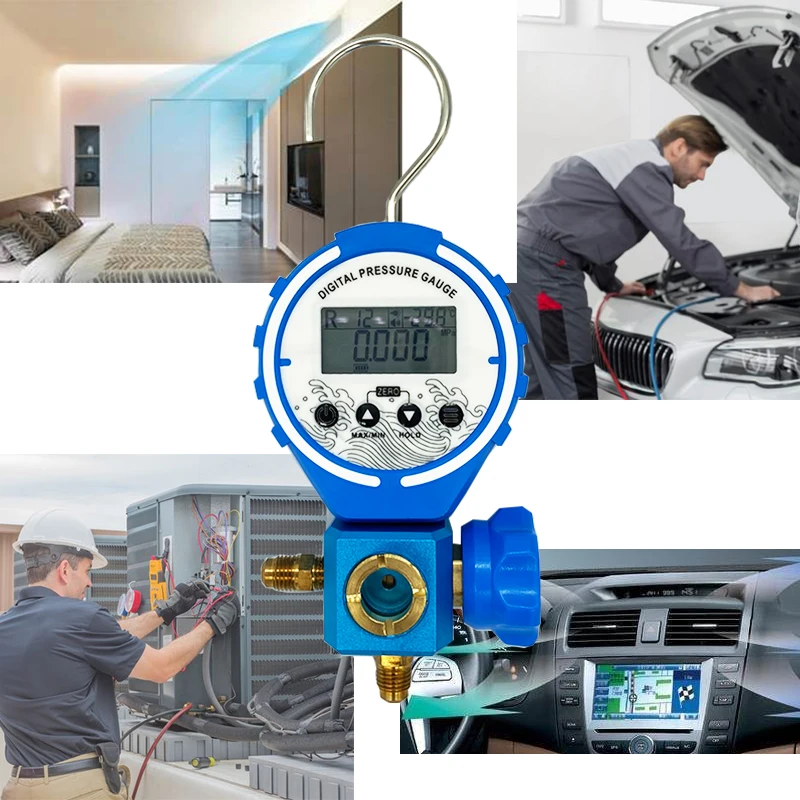 Цифровой манометр для трубопровода вакуумный измеритель давления|Манометры| |