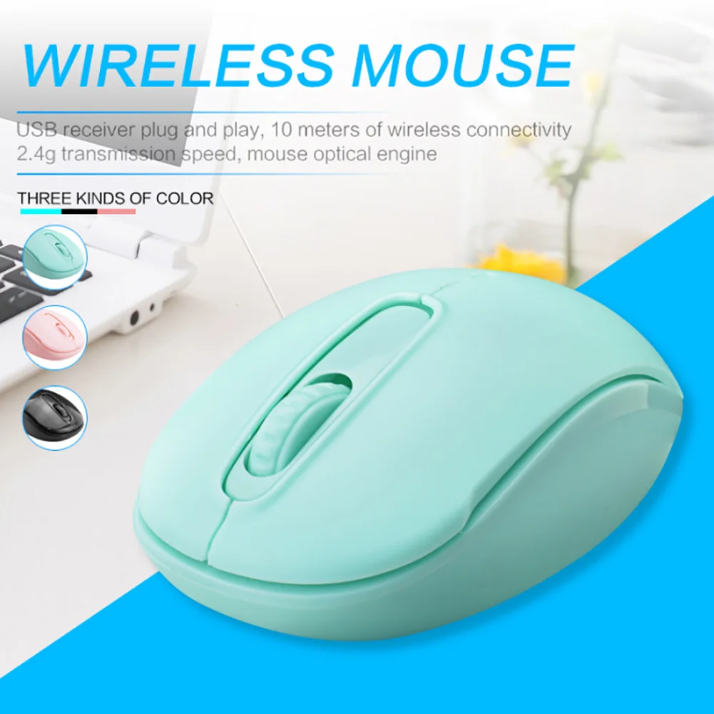 Портативная беспроводная оптическая мышь 800 точек/дюйм 2 4 ГГц | Компьютеры и офис