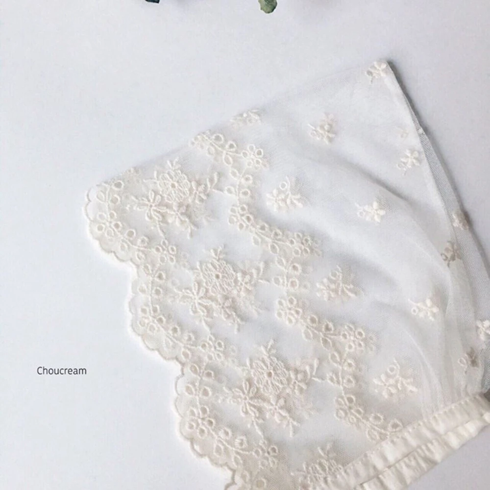 Шапка фетальная для новорожденных с вышивкой и кружевом 100 дней полнолуния | Мать